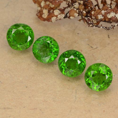 Achetez naturel 2,53ct vert diopside de chrome gems, coupe roude, en provenance russie chez gemselect. en stock, livraison internationale!