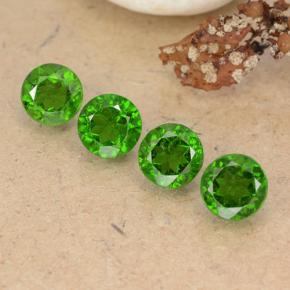 Achetez naturel 2.34ct Vert moyen-foncé Diopside Chrome gems, Coupe roude, En provenance Russie chez GemSelect. En stock, livraison internationale!