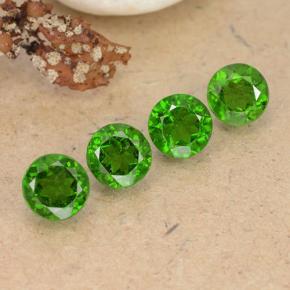 Achetez naturel 2.34ct Vert moyen-foncé Diopside Chrome gems, Coupe roude, En provenance Russie chez GemSelect. En stock, livraison internationale!