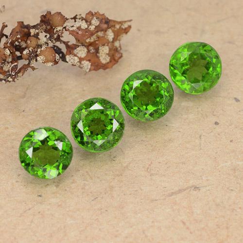 Achetez naturel 2.54ct Vert moyen-foncé Diopside Chrome gems, Coupe roude, En provenance Russie chez GemSelect. En stock, livraison internationale!