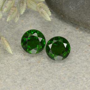 Achetez naturel 1,12ct vert diopside de chrome gems, coupe roude, en provenance russie chez gemselect. en stock, livraison internationale!