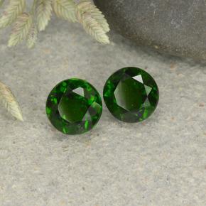 Achetez naturel 1,12ct vert diopside de chrome gems, coupe roude, en provenance russie chez gemselect. en stock, livraison internationale!