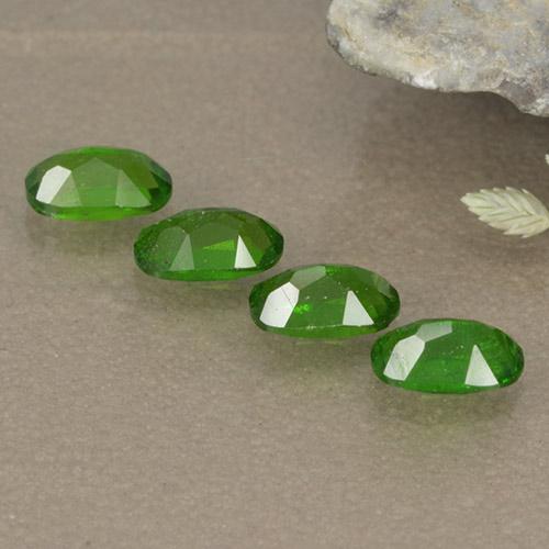 Achetez naturel 1.10ct Vert éclatant Diopside Chrome gems, Coupe ovale, En provenance Russie chez GemSelect. En stock, livraison internationale!