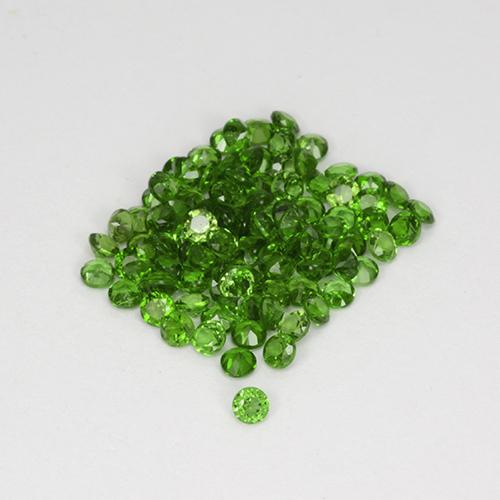 Achetez naturel 2.56ct Vert moyen-foncé Diopside Chrome gems, Coupe roude, En provenance Russie chez GemSelect. En stock, livraison internationale!