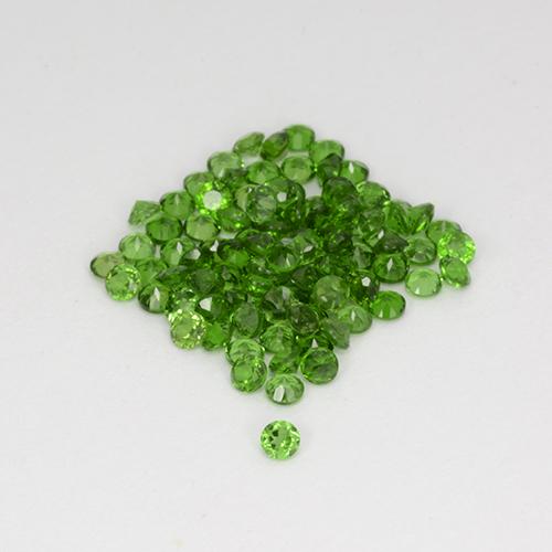 Achetez naturel 2.56ct Vert foncé Diopside Chrome gems, Coupe roude, En provenance Russie chez GemSelect. En stock, livraison internationale!
