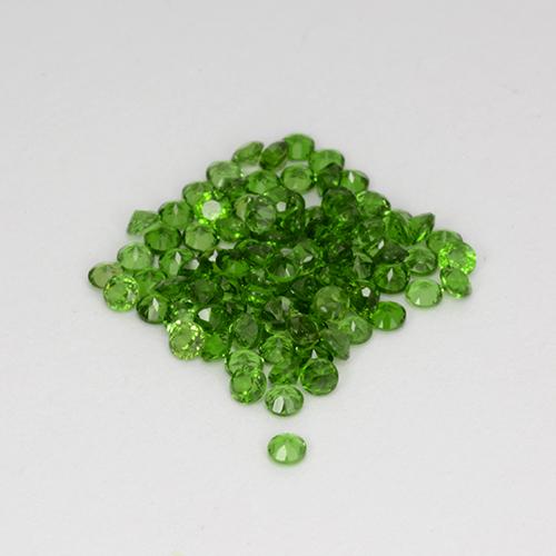 Achetez naturel 2.56ct Vert foncé Diopside Chrome gems, Coupe roude, En provenance Russie chez GemSelect. En stock, livraison internationale!