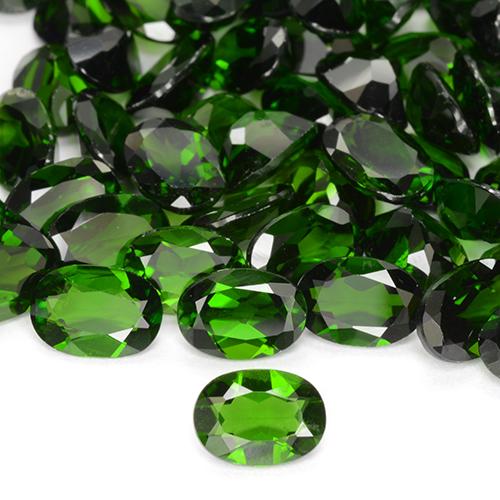 Diopside Chrome Vert naturelle Coupe ovale, 0.78 ct, VS