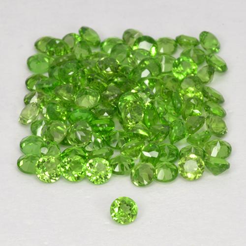 Achetez naturel 2,50ct vert diopside de chrome gems, coupe roude, en provenance russie chez gemselect. en stock, livraison internationale!