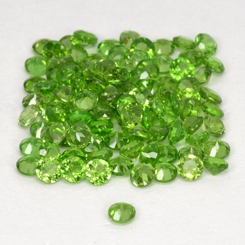 Achetez naturel 2,50ct vert diopside de chrome gems, coupe roude, en provenance russie chez gemselect. en stock, livraison internationale!