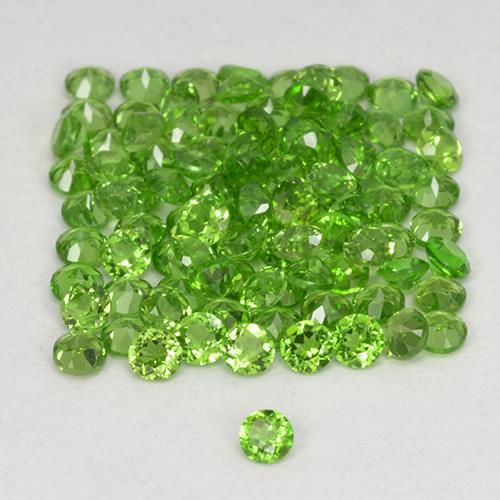 Achetez naturel 2.51ct Vert éclatant Diopside Chrome gems, Coupe roude, En provenance Russie chez GemSelect. En stock, livraison internationale!