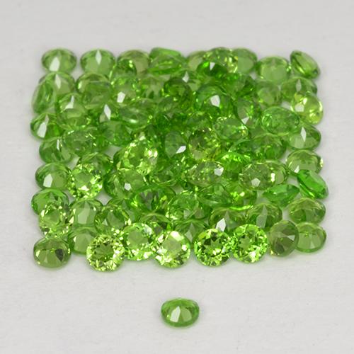 Achetez naturel 2.51ct Vert éclatant Diopside Chrome gems, Coupe roude, En provenance Russie chez GemSelect. En stock, livraison internationale!