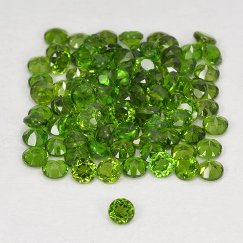 Achetez naturel 2,58ct vert diopside de chrome gems, coupe roude, en provenance russie chez gemselect. en stock, livraison internationale!