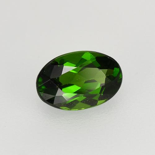 Diopside Chrome Vert moyen-foncé naturelle Coupe ovale, 0.69 ct, VS