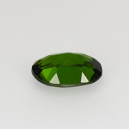 Diopside de chrome vert naturelle coupe ovale, 0,58 ct, VS