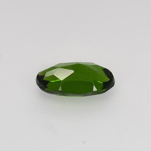 Diopside de chrome vert naturelle coupe ovale, 0,54 ct, VVS-VS