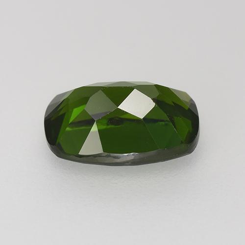Diopside de chrome vert naturelle coupe coussin, 1,43 ct, VS