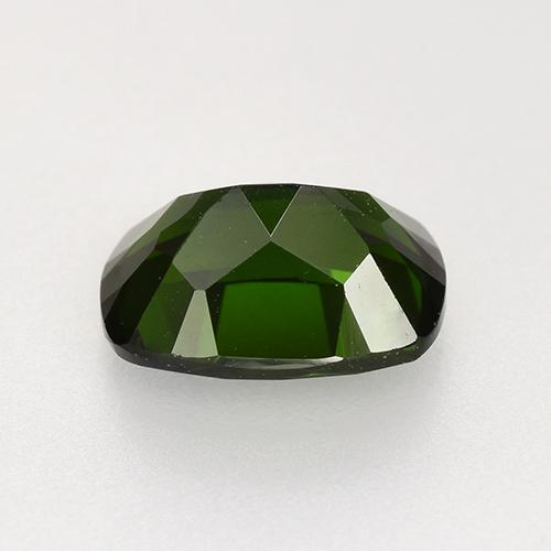 Diopside de chrome vert naturelle coupe coussin, 1,52 ct, VVS-VS