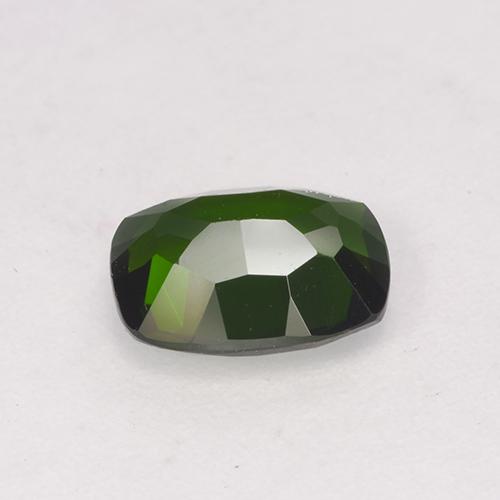 Diopside de chrome vert naturelle coupe coussin, 1,44 ct, VVS-VS