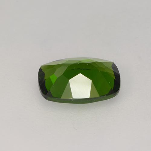 Diopside Chrome Vert terreux naturelle Coupe coussin, 1.34 ct, VS