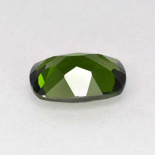 Diopside Chrome Vert foncé naturelle Coupe coussin, 1.30 ct, VVS-VS