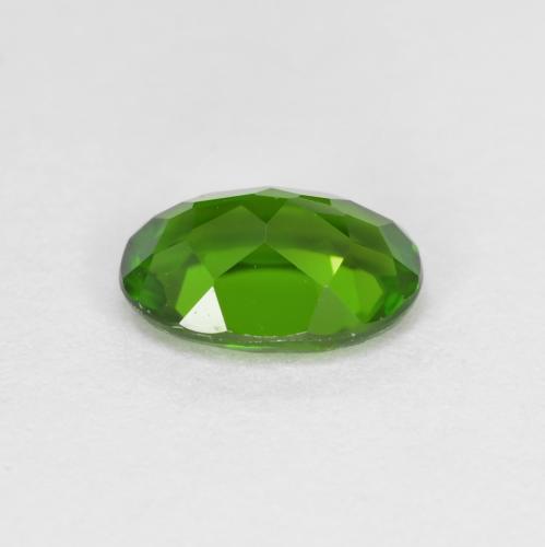 Diopside de chrome vert naturelle coupe ovale, 0,87 ct, VVS
