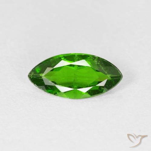 0.97ct Naturel Medium Dark-Green Diopside Chrome, Marquise, VS-SI