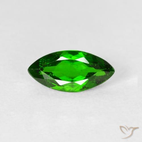 1.07ct Naturel Vert foncé Diopside Chrome, Marquise, VS-SI