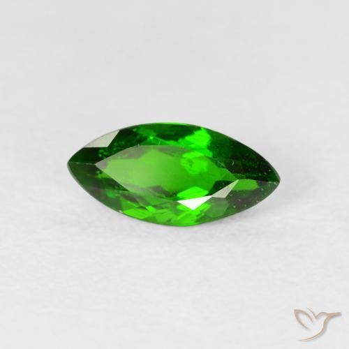 Diopside Chrome Vert foncé naturelle Marquise, 1.07 ct, VS-SI