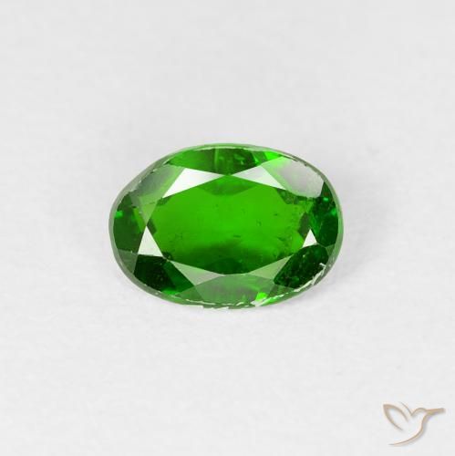 0.78ct Naturel Vert intense Diopside Chrome, ovale, VS-SI