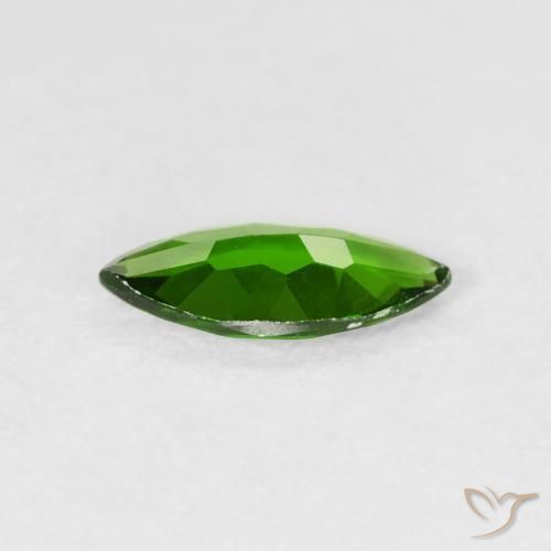 Diopside Chrome Vert forêt clair naturelle Marquise, 0.85 ct, VVS-VS