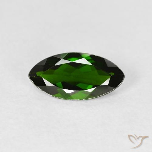 1.17ct Naturel Vert foncé Diopside Chrome, Marquise, VVS-VS