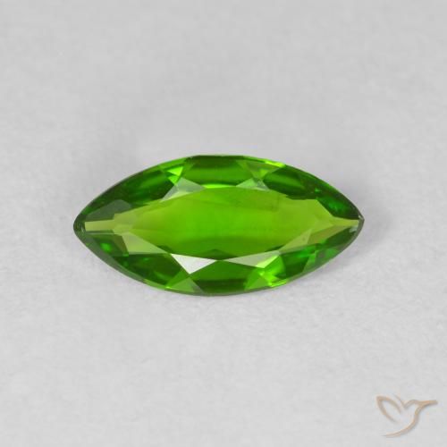 0.80ct Naturel Medium Dark-Green Diopside Chrome, Marquise, VS