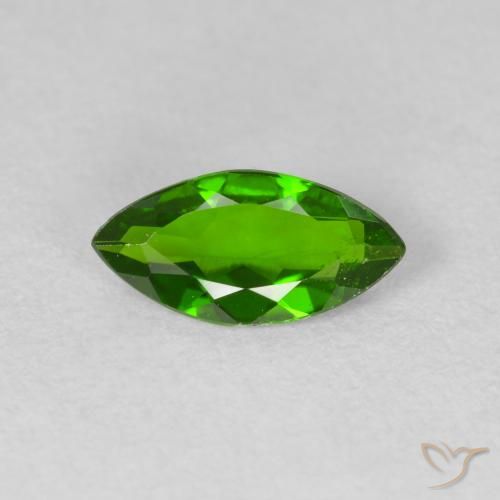 0.89ct Naturel Medium Dark-Green Diopside Chrome, Marquise, VS