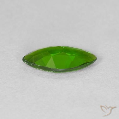 Diopside Chrome Medium Dark-Green naturelle Marquise, 0.89 ct, VS
