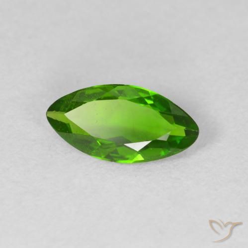 Diopside Chrome Medium Dark-Green naturelle Marquise, 0.94 ct, VS