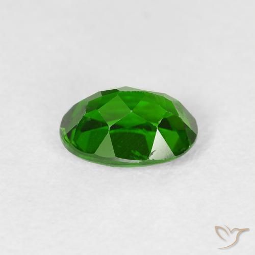 Diopside Chrome Vert foncé naturelle ovale, 1.02 ct, VS-SI