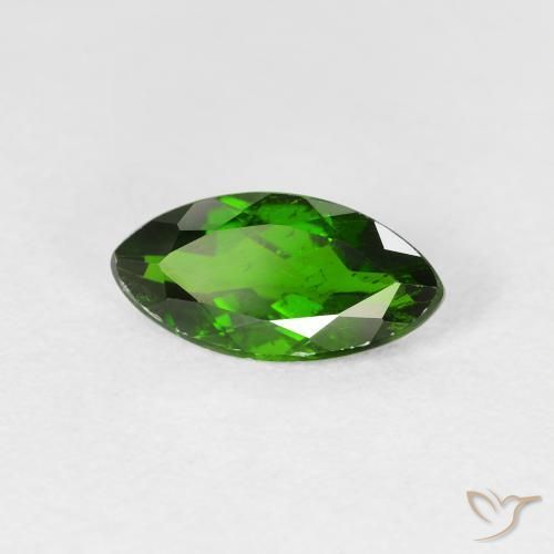Diopside Chrome Vert forêt clair naturelle Marquise, 1.17 ct, VS-SI