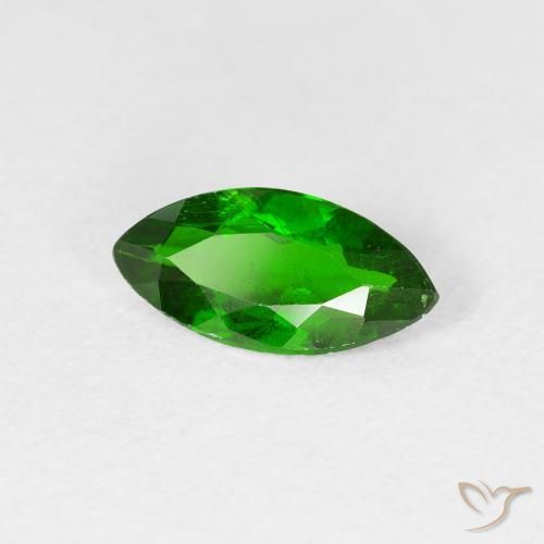 Diopside Chrome Vert forêt clair naturelle Marquise, 0.98 ct, VS-SI