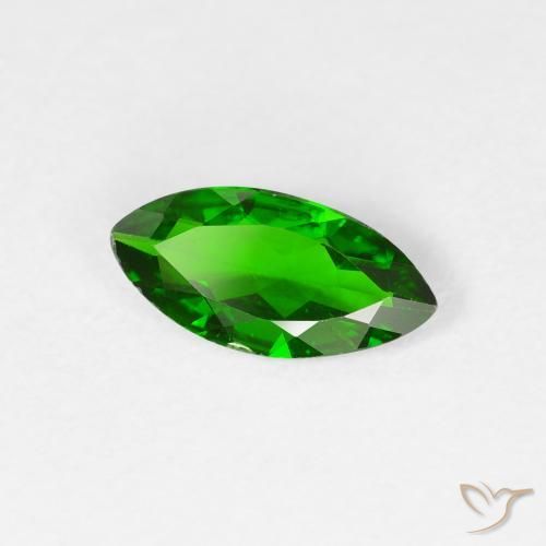 Diopside Chrome Vert forêt clair naturelle Marquise, 0.78 ct, VS-SI