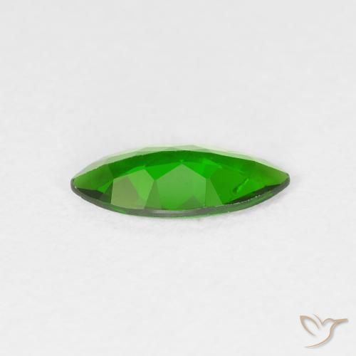 Diopside Chrome Vert forêt clair naturelle Marquise, 0.78 ct, VS-SI