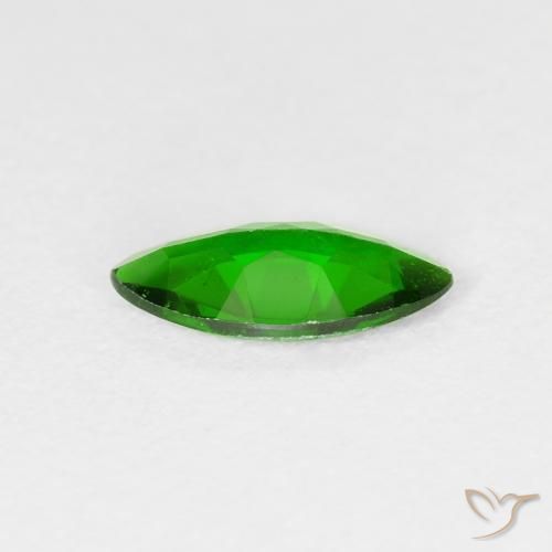 Diopside Chrome Vert foncé naturelle Marquise, 0.91 ct, VS-SI