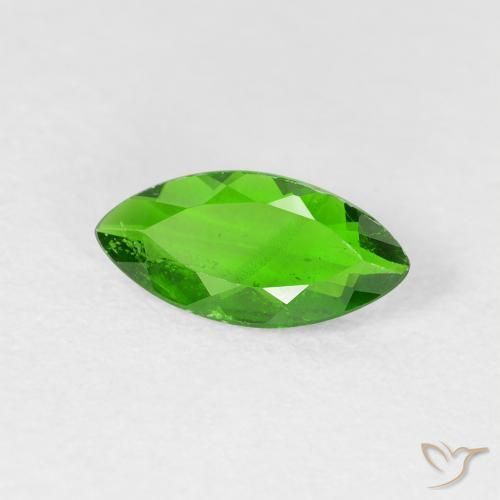 Diopside Chrome Vert foncé naturelle Marquise, 0.89 ct, VS-SI