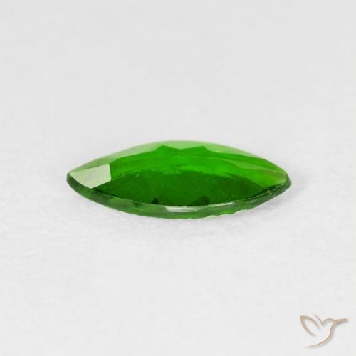 Diopside Chrome Vert foncé naturelle Marquise, 0.89 ct, VS-SI