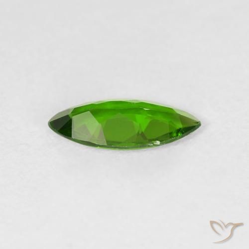 Diopside Chrome Medium Dark-Green naturelle Marquise, 0.73 ct, VS