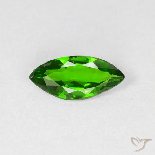 0.80ct Naturel Vert forêt clair Diopside Chrome, Marquise, VS