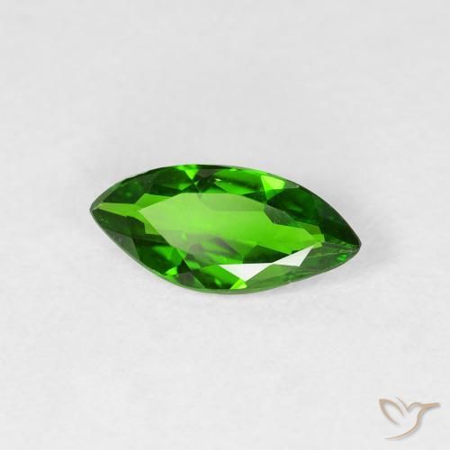 Diopside Chrome Vert forêt clair naturelle Marquise, 0.80 ct, VS