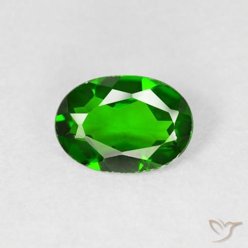0.71ct Naturel Vert intense Diopside Chrome, ovale, VS