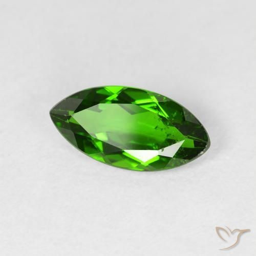 Diopside Chrome Vert foncé naturelle Marquise, 1.20 ct, VS