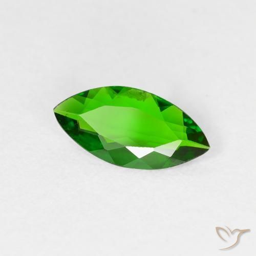 Diopside Chrome Vert intense naturelle Marquise, 0.70 ct, VS-SI