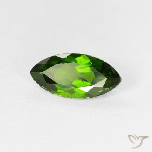 Diopside Chrome Medium Dark-Green naturelle Marquise, 1.20 ct, VS-SI